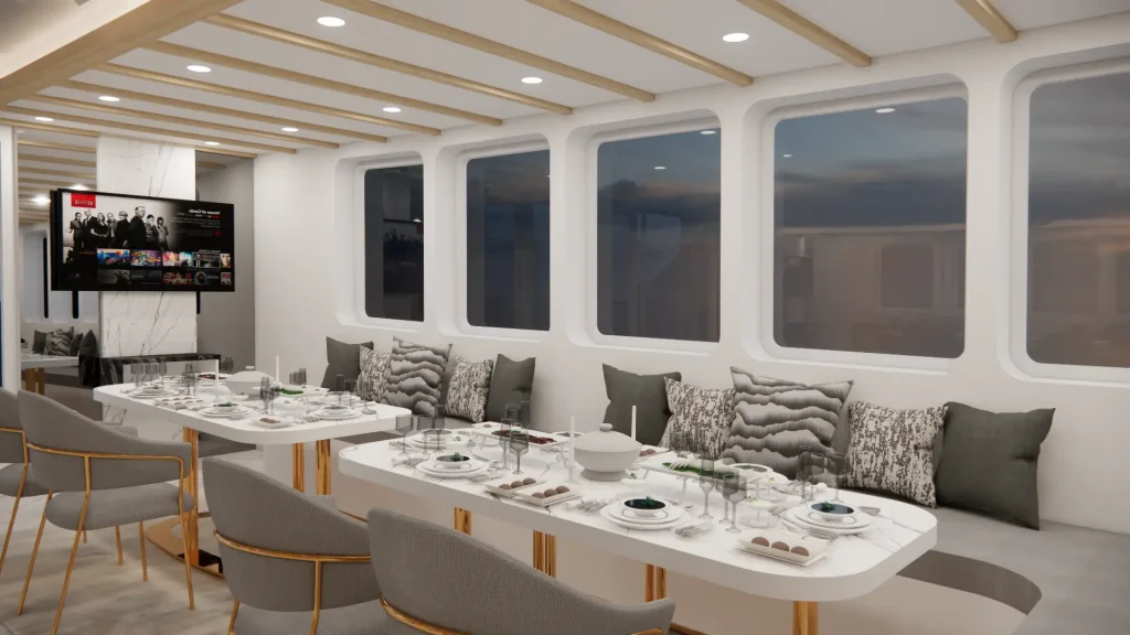 Lasha Cruise Phinisi Lounge Area | Komodo Luxury