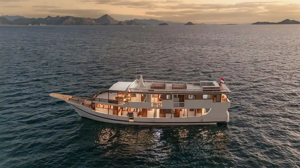 The Ayvara Cruises phinisi, a compact-class vessel